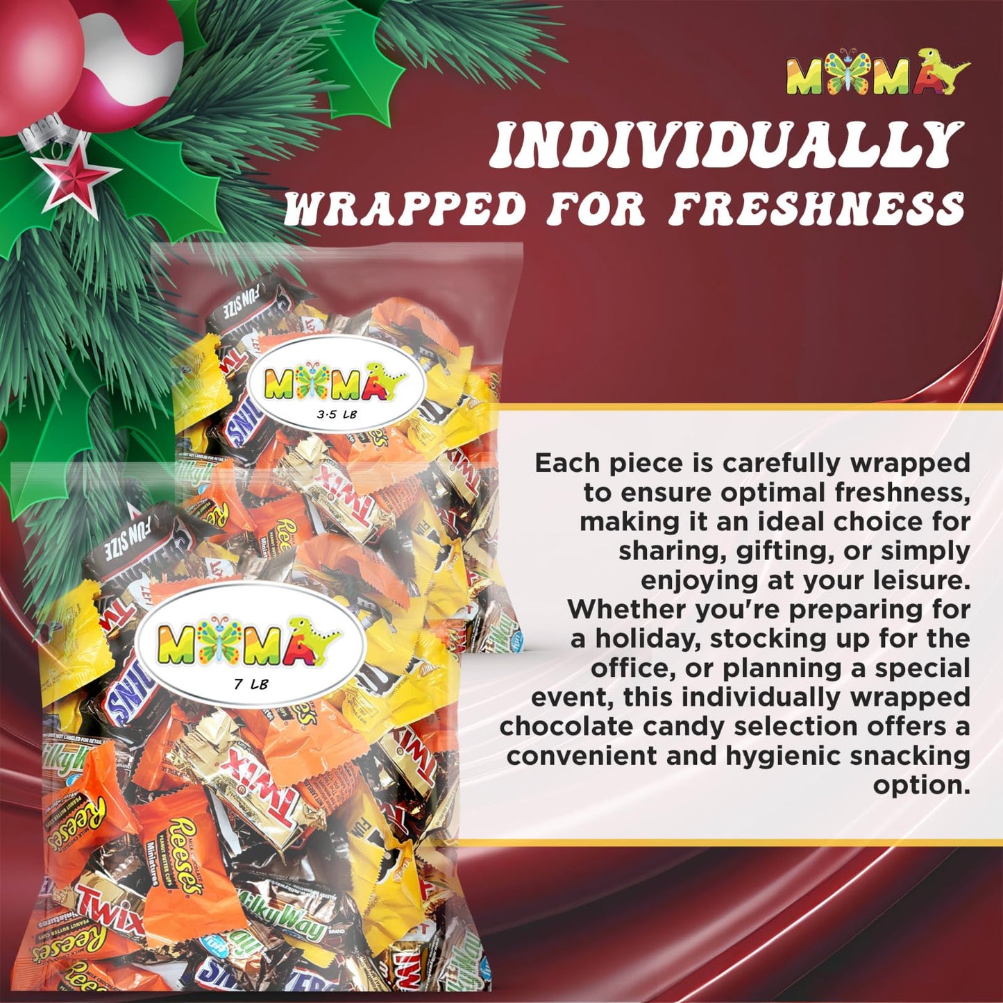 Assorted Easter Chocolate Candy Mix Bucket - Ideal for Any Occasion Mini Chocolate Bars - Individually Wrapped Treats for Party Favors, Dessert Tables & More - 7Lbs