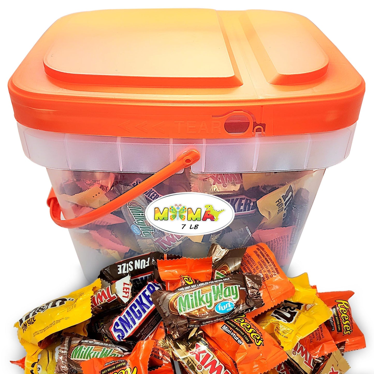 Assorted Easter Chocolate Candy Mix Bucket - Ideal for Any Occasion Mini Chocolate Bars - Individually Wrapped Treats for Party Favors, Dessert Tables & More - 7Lbs