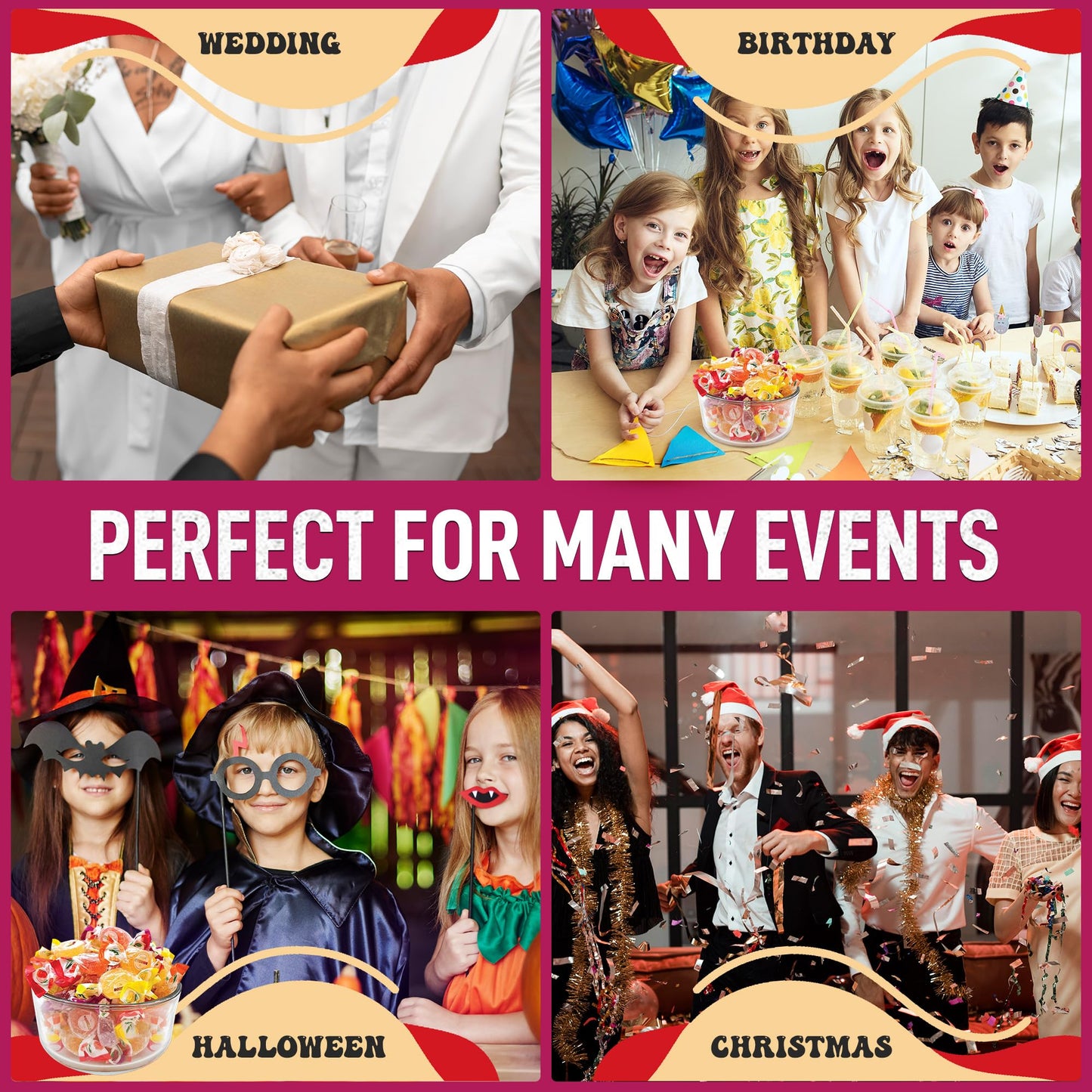 B0nelle Sugar-Free Italian Fruit Jelly Candy - 1 lb Assorted Individually Wrapped Jelly Fruit Candy - Delicious Easter Treats for Gifting & Sharing