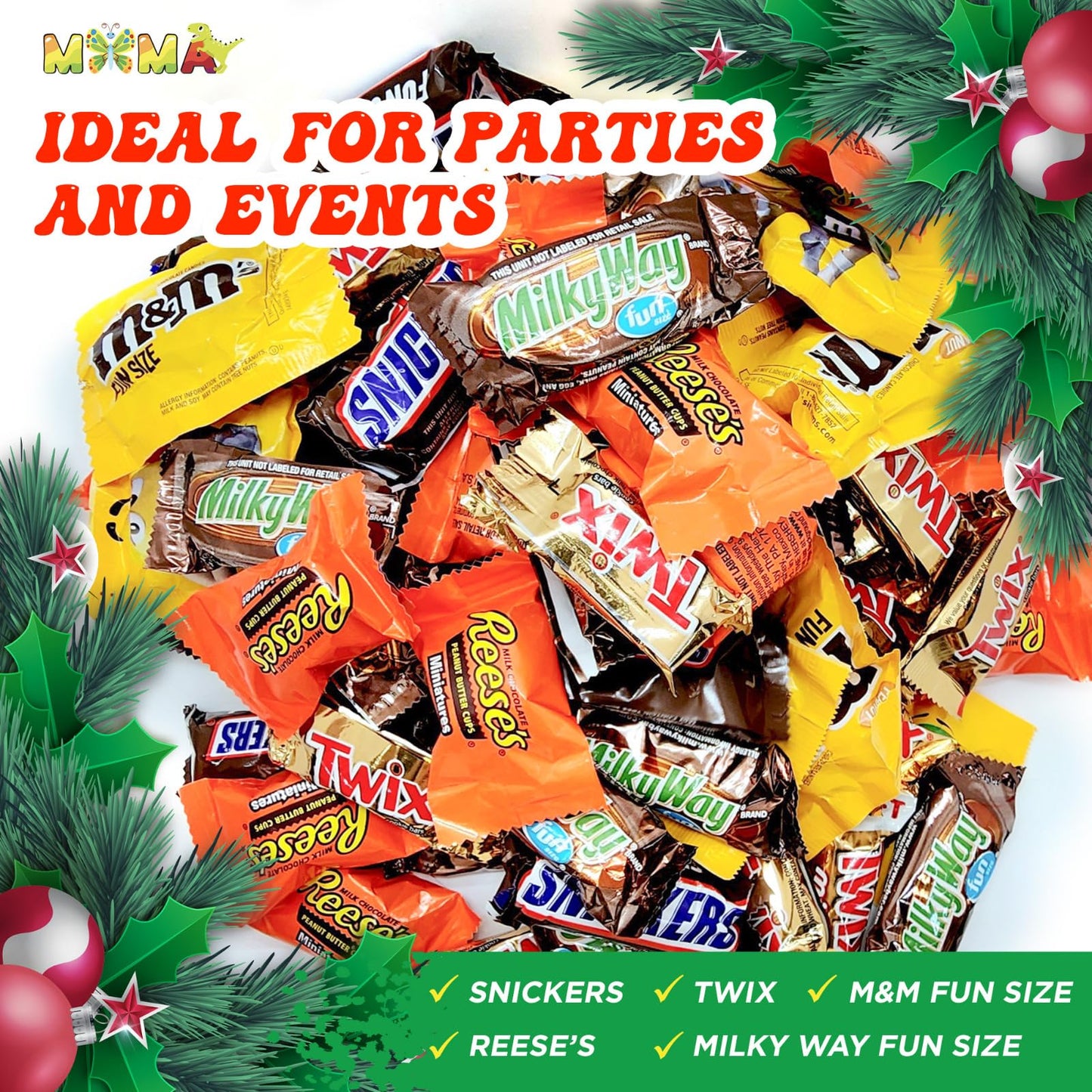 Assorted Easter Chocolate Candy Mix Bucket - Ideal for Any Occasion Mini Chocolate Bars - Individually Wrapped Treats for Party Favors, Dessert Tables & More - 7Lbs