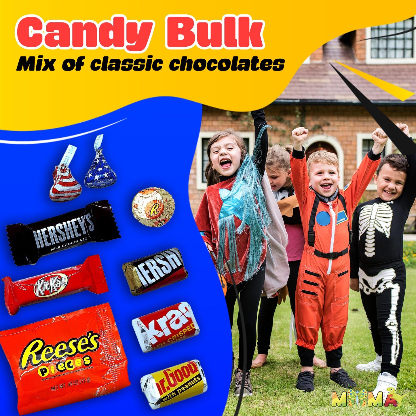 Assorted Easter Chocolate Candy Mix - 4lb Chocolate Candy Variety Pack - Bulk Treats Individually Wrapped for Party Favors, Dessert Tables & More