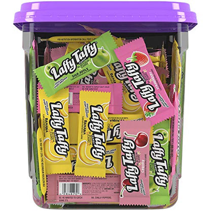 Laffy Taffy Assorted Candy Jar, 145 Count (Pack of 1)