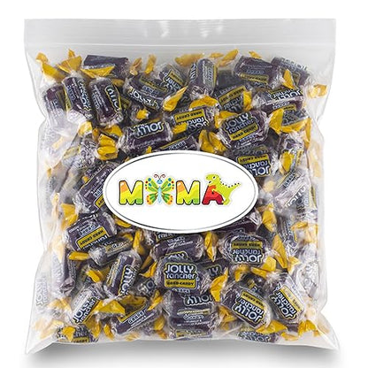 Jolly Rancher Hard Candy -Fruit Flavors - Made with Real Fruit Juice - Gluten-Free - Perfect for Snacking and Sharing - Ideal for Candy Bowls, Dessert Tables, Parties, Halloween and More - Individually Wrapped - 3lb Bag Grape