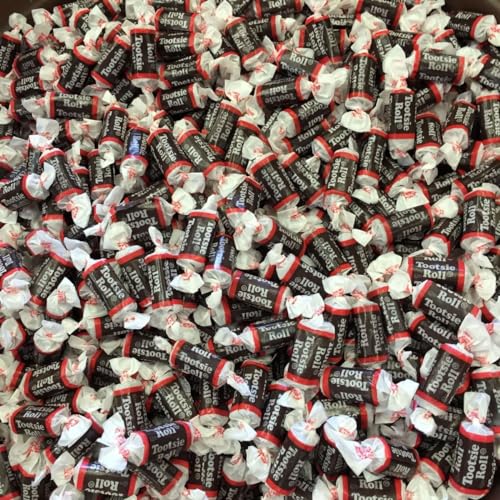 Tootsie Rolls Bulk Individually Wrapped Chewy Taffy Candy,Peanut Free, Gluten Free Perfect for Snacking and Sharing - Ideal for Candy Bowls, Dessert Tables, Parties, Halloween and More, Tootsie Rolls Midgees Individually Wrapped, Kosher Candy(2 Pound)