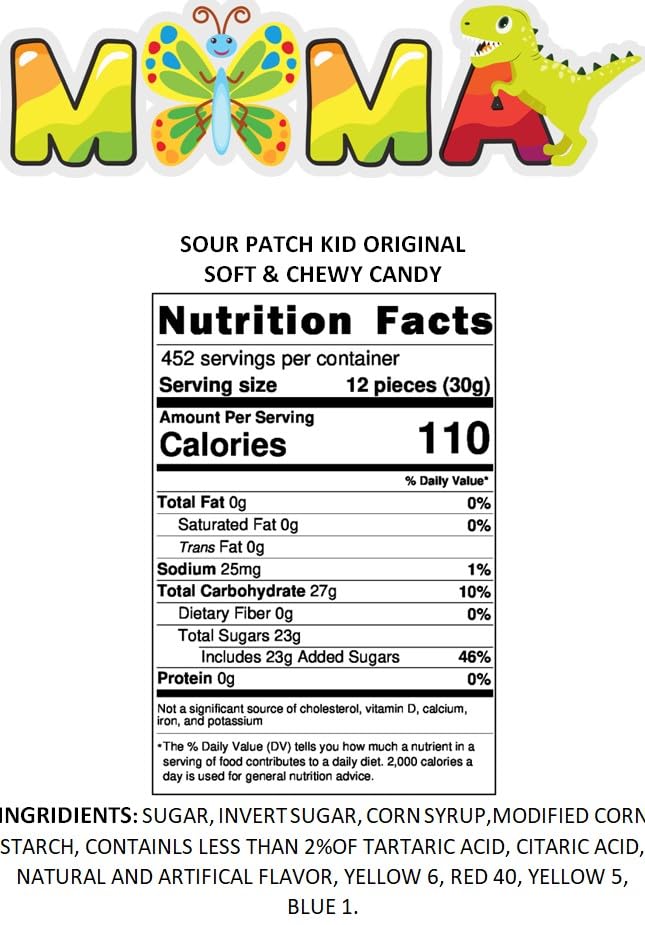 Sour Patch Kids Soft & Chewy Candy, Assorted Flavors In Resealable Bag